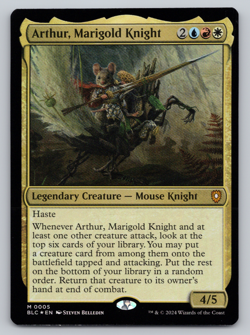 Arthur, Marigold Knight FOIL - Commander: Bloomburrow MTG - Image 1