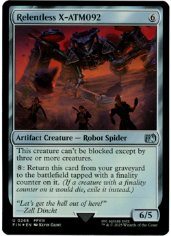 Relentless X-ATM092 (Foil) - 0268 - Final Fantasy - MTG - NM/M - Image 1