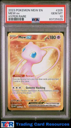 2023 Pokemon Mew En-151 #205 Mew Ex Hyper Rare PSA 10 GEM MT - Image 1