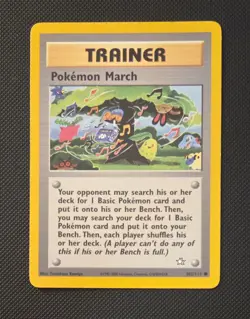 Pokemon TCG Pokemon March Trainer Card 102/111 Neo Genesis Unlimited - Image 1