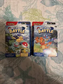 Pokemon My First Battle Decks Pikachu, Bulbasaur, Squirtle, Charmander Set of 2 - Image 1