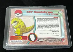 2000 POKEMON TCG TOPPS CHROME SANDSHREW #27 HOLO EXMT-NRMT RANGE (AA) 10522D - Image 2