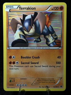 Pokemon TCG Terrakion 63/98 Emerging Powers Holo NM - Image 1