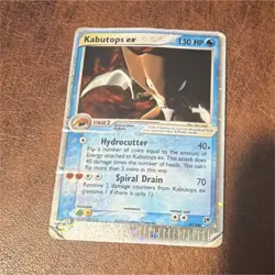 Pokemon Kabutops ex EX Sandstorm Ultra Rare Holo 97/100 heavy damage - Image 1