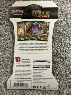 ✅RARE Pokemon TCG Sword & Shield Evolving Skies Booster Pack- Umbreon Art SEALED - Image 2