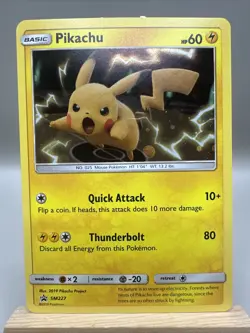 Pikachu - SM227 SM Promos #SM227 (2017) Promo Holo NM Pokemon - Image 1