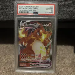 PSA 10 CHARIZARD VMAX 020/189 FULL ART DARKNESS ABLAZE POKEMON 🔥 - Image 1