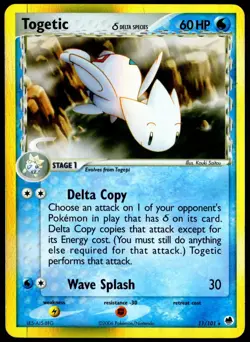 Pokemon TCG Togetic (Delta Species) 11/101 2006 Dragon Frontiers Holo Rare - MP - Image 1