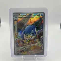 Pokemon Quaxwell 207/193 Sv02: Paldea Evolved Full Art Holo Illustration Rare - Image 1