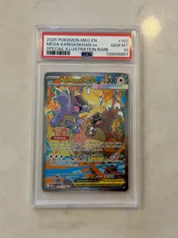 2025 POKEMON MEGA EVOLUTION SPECIAL ILLUSTRATION RARE MEGA KANGASKHAN EX PSA 10 - Image 1