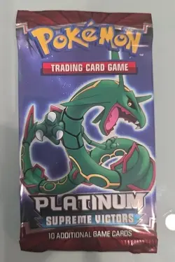 Pokemon Platinum Supreme Victors Booster Pack Factory Sealed Rayquaza Art - Image 1