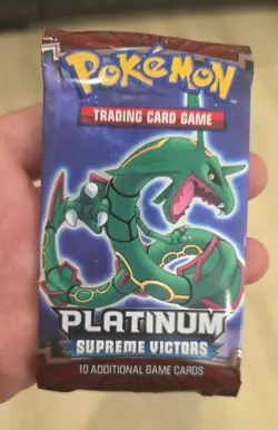 Pokemon Platinum Supreme Victors Booster Pack Factory Sealed Rayquaza Art - Image 4