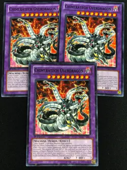 YUGIOH CHIMERATECH OVERDRAGON SP14-EN043 1ST STARFOIL X3 (NM) - Image 1