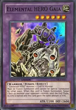 Elemental HERO Gaia CT08-EN011 Limited Edition Super Rare LP - Image 1