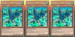 3x Elemental HERO Stratos | MAGO-EN004 | PGR | 1st Ed | NM | YuGiOh - Image 1