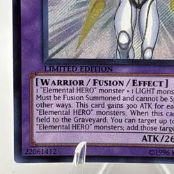Yugioh Elemental Hero the Shining YG06-EN001 Ultra Rare Limited Edition NM - Image 4