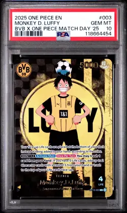MONKEY D. LUFFY PSA 10 ST13-003 BVB x One Piece Match Day 25 Japanese Graded - Image 1