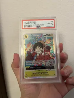One Piece Monkey D Luffy 500 Years in the Future OP07-109 Alternative Art PSA 10 - Image 1