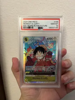 One Piece Monkey D Luffy 500 Years in the Future OP07-109 Alternative Art PSA 10 - Image 2