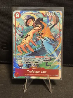 Trafalgar Law (Alt Art) OP14-009 SR THE AZURE SEA'S SEVEN English NM - Image 1