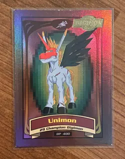 Unimon Digimon #29 - Upper Deck Holo Card (2000) - Image 1