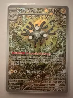 Magneton 159 Scarlet & Violet Surging Sparks Promo Card Pokemon Center Stamped - Image 1