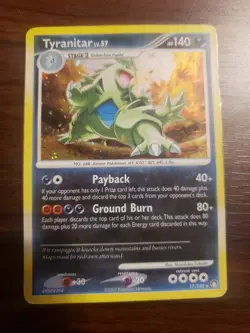 Tyranitar 17/123 Holo Rare Mysterious Treasures Pokemon Card - MP - Image 1