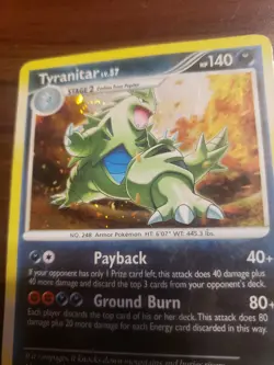 Tyranitar 17/123 Holo Rare Mysterious Treasures Pokemon Card - MP - Image 2