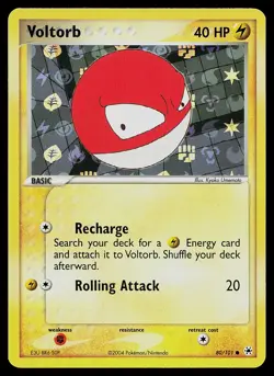 Pokemon Card - Voltorb Hidden Legends 80/101 Common Reverse Holo - Image 1