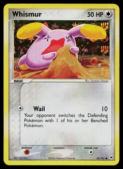 Pokemon Card - Whismur Hidden Legends 82/101 Common Reverse Holo - Image 1