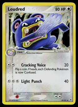 Pokemon Card - Loudred Hidden Legends 39/101 Uncommon Reverse Holo - Image 1
