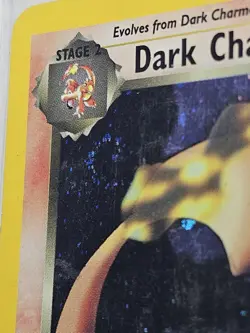 🔥Pokemon TCG Dark Charizard 4/82 Holo Rare Card Team Rocket SWIRL 🌀 - Image 3
