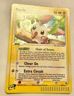 Plusle 8/97 Holo Rare Vintage Pokemon Card 2003 EX Dragon e-series NM/LP - Image 1