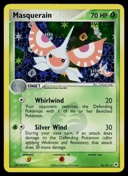 Pokemon Card - Masquerain Hidden Legends 20/101 Rare Reverse Holo - Image 1
