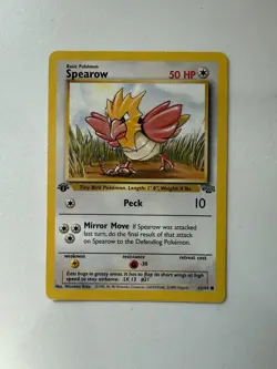 Pokemon Jungle Spearow 62/64 1st Edition Regular Card - Image 1