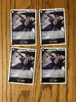 4x One Piece Card Game Van Augur OP09-083 Rare Playset English - Image 1