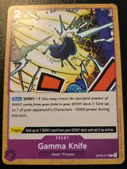 Gamma Knife OP05-077 Common Awakening Of The New Era One Piece Card Game - Image 1