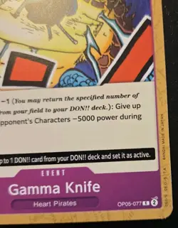 Gamma Knife OP05-077 Common Awakening Of The New Era One Piece Card Game - Image 5