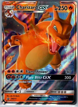 Charizard GX SM211 SM Promos - Pokemon Card - NM - Image 1