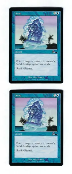 2x Snap - Urzas Legacy - Magic The Gathering NM/M (Never Played) - Image 1