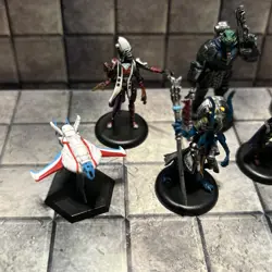 Lot of 9 Token Magic The Gathering Dungeon Dragons figure 1.5" Ninja Division - Image 2