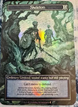 Sorcery: Contested Realm - Gothic- Promo Skelton Foil - Team Covenant - Image 1