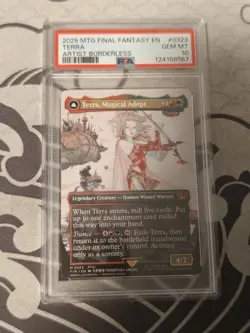 2025 MTG Final Fantasy Terra Magical Adept Artist Borderless NonFoil 0323 PSA 10 - Image 1