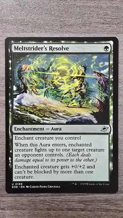 x4 Meltstrider's Resolve (U) #199 Edge of Eternities MTG Near Mint - Image 1