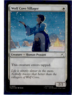 Wolf Cove Villager (Foil) - 0221 - MTG X Avatar The Last Airbender - Image 1
