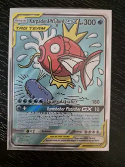 Pokemon TCG 2019 Karpador & Wailord GX Tag Team Alternate Art Secret Rare etc. - Image 1