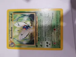 Butterfree - 19/75 Pokemon Neo Discovery Rare Card WOTC 1st edition LP - Image 1