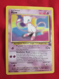 Pokemon Mew Black Star Promo WOTC 8 Regular NON-Holo LP - Image 1