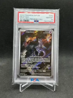 2023 POKEMON SVP EN-SV BLACK STAR PROMO 151 ULTRA-PREM COLL #052 MEWTWO PSA 10 - Image 1