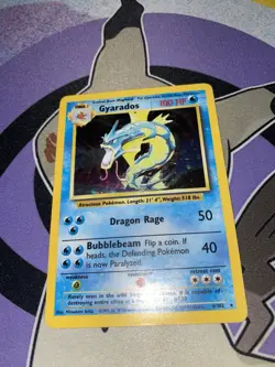 1999 Pokemon TCG Gyarados Holo Base Set 6/102 Rare LP- /VG WOTC - Image 1